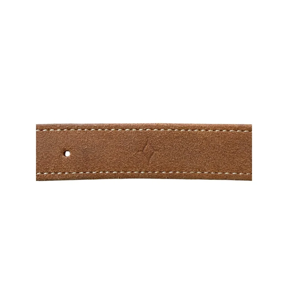Ranchlands Maker Chico Basin Ranch Roughout Leather Belt Brown Tan Size 30 USA
